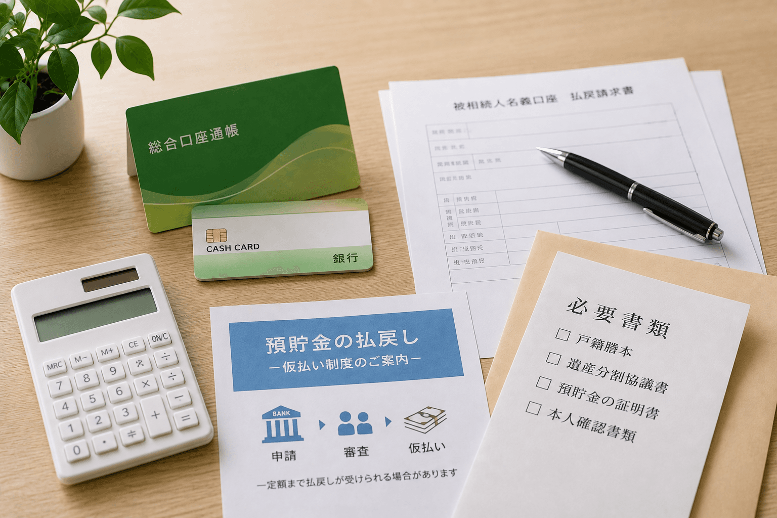 被相続人の預貯金を払い戻す方法は?状況別の必要書類と仮払い制度を解説