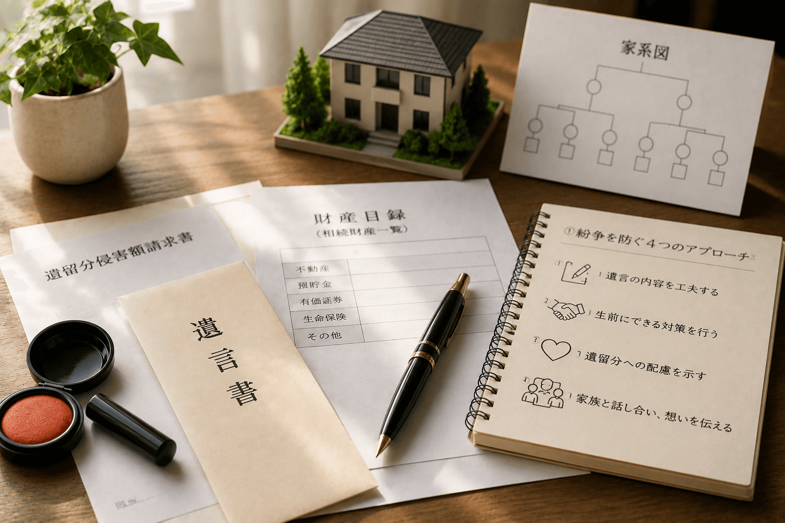 遺言と遺留分侵害額請求への対策――親族間の紛争を未然に防ぐための4つのアプローチ